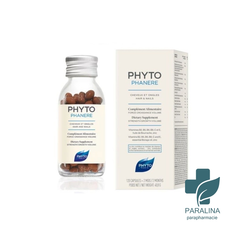PHYTO PHYTOPHANERE CHEVEUX ET ONGLES, 120 CAPSULES